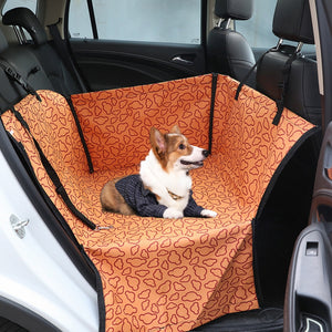 Waterproof Oxford Pet Carriers Car Dog Cat Car Rear Back Seat Carrier Cover Pet Mat Blanket Cover Mat Hammock Cushion Protector
