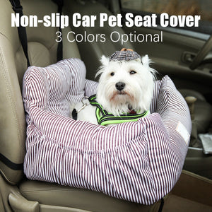 Universal Pet Dog Car Seat Booster Travel Safety Mat Waterproof Travelling Pet Seat Soft Warm kennel Pillow With Storage Pocket