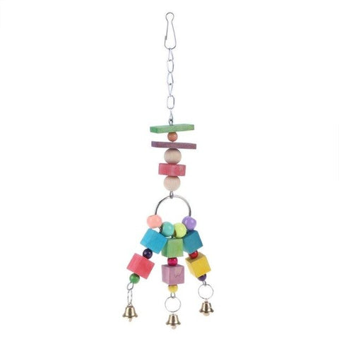 Parrot Toys Pet Bird Bites Climb Chew Toy Hanging Cockatiel Parakeet Climb Chewing Cage With Bell Bird Toys 12 Styles