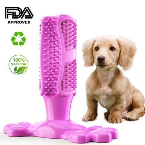 Dog Toothbrush Stick Pets Brushing Stick Dog Teeth Cleaning Chew Toy Teddy Teeth Silicone Perfect Care Products Cleaning Mouth