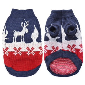 Christmas Pet Cat Puppy Sweater Winter Knitted Cat Kitten Clothes Clothing For Small Dogs Cats Turtleneck Chihuahua Pets Costume
