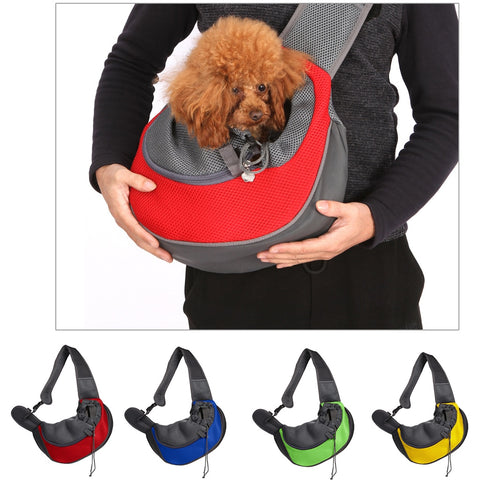 2019 Pet Puppy Carrier Bag Outdoor Travel Handbag Pouch Mesh Single Shoulder Bag Sling Comfort Travel Shoulder Bag for Dogs S/L