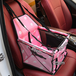 Dog Seat Bag Basket Pet Dog Carrier Pad Pet Products Safe Carry House Folding Cat Puppy Bag Oxford Waterproof Dog Car Seat