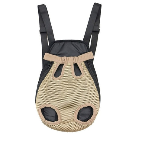 Pet Dog Carrier Dog Front Chest Backpack Mesh Five Holes Outdoor Travel Breathable Shoulder Handle Bags For Small Dog Cats