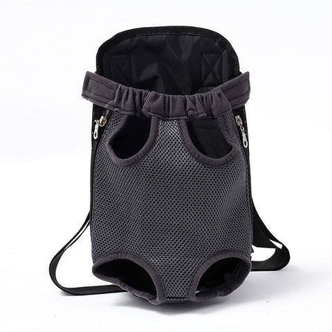 Pet Dog Carrier Dog Front Chest Backpack Mesh Five Holes Outdoor Travel Breathable Shoulder Handle Bags For Small Dog Cats