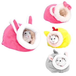 Little Pet Cute Soft Plush Nest Squirrel Hamster Cotton Bed Small Pet Warm House Comfortable Small Animal Room