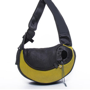Outdoor Travel Pet Puppy Carrier Handbag Pouch Mesh Oxford Single Shoulder Bag Sling Mesh Comfort Travel Tote Shoulder Bag