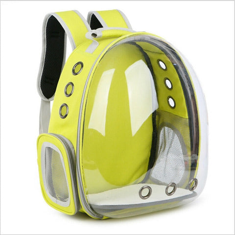 Beautiful Breathable Portable Pet Carrier Bag Outdoor Travel puppy cat bag Transparent Space Pet Backpack Capsule