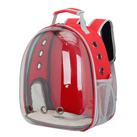 Beautiful Breathable Portable Pet Carrier Bag Outdoor Travel puppy cat bag Transparent Space Pet Backpack Capsule