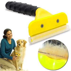 2pcs Pet Dog Deshedding Removal Hair Furmins Comb For Cat Grooming Brush Tool Hair Clipper Stainless Dog Cat Combs Supplies 2019