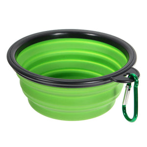 Dog Bowl Travel Collapsible Silicone Pets Bowl Food Water Feeding Foldable Cup Dish for Dogs Cat Drop Shipping 8 Colors