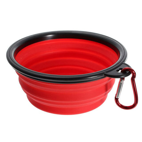 Dog Bowl Travel Collapsible Silicone Pets Bowl Food Water Feeding Foldable Cup Dish for Dogs Cat Drop Shipping 8 Colors