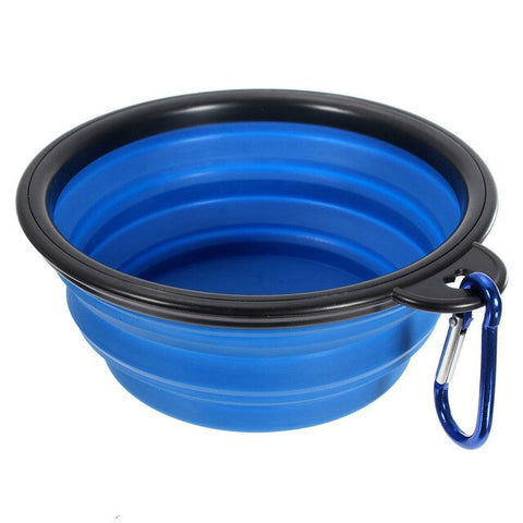 Dog Bowl Travel Collapsible Silicone Pets Bowl Food Water Feeding Foldable Cup Dish for Dogs Cat Drop Shipping 8 Colors