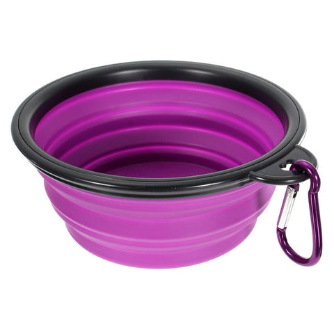 Dog Bowl Travel Collapsible Silicone Pets Bowl Food Water Feeding Foldable Cup Dish for Dogs Cat Drop Shipping 8 Colors