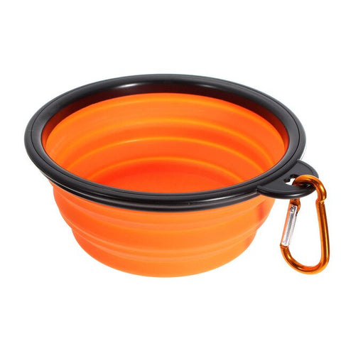 Dog Bowl Travel Collapsible Silicone Pets Bowl Food Water Feeding Foldable Cup Dish for Dogs Cat Drop Shipping 8 Colors