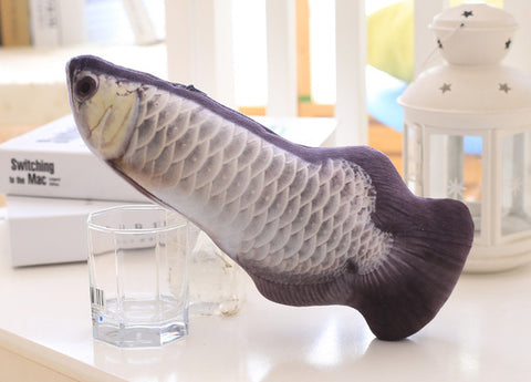 Artificial fish shape simulation plush pet cat chewing cat toy fish catnip toy interactive training kitten cat toy