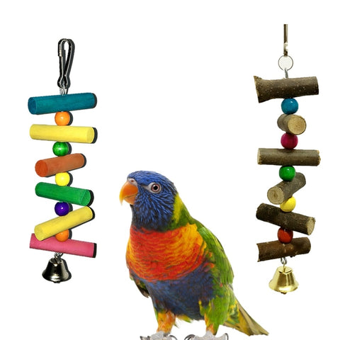 Parrot Pet Bird Wood Ladder Climb Cableway Hamster Toys Rope Parrot Bites Harness Cage Parakeet Budgie Home