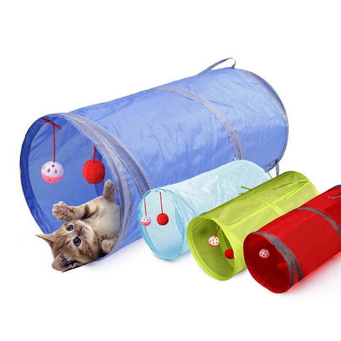 2019 Funny Pet Combination Cat Tunnel Game Channel Collapsible  Kitten Puppy Ferrets Rabbit Toys Play Dog Tunnel Tubes Play Toy