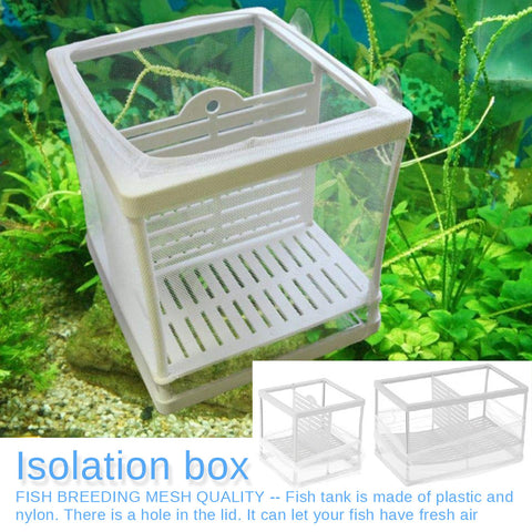 Fish Tank Aquarium Breeding Box Net Hatchery Fry Trap Float Breeder Box Isolation newborn Baby Nursery House