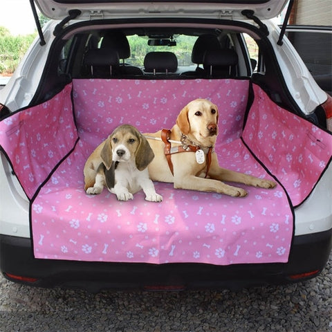 Pet carriers Oxford Fabric Paw pattern Car Pet Seat Cover Dog Car Back Seat Carrier Waterproof Pet Mat Hammock Cushion Protector