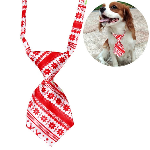 Christmas Neck Tie Adjustable Cute Cartoon Printed Dog Cat Pet Tie Puppy Toy Grooming Bow Tie Necktie Clothes Dropshipping