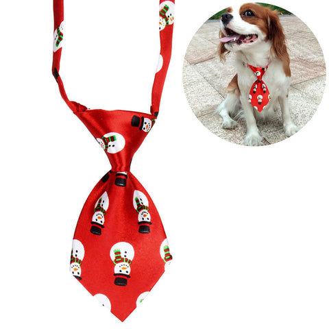 Christmas Neck Tie Adjustable Cute Cartoon Printed Dog Cat Pet Tie Puppy Toy Grooming Bow Tie Necktie Clothes Dropshipping