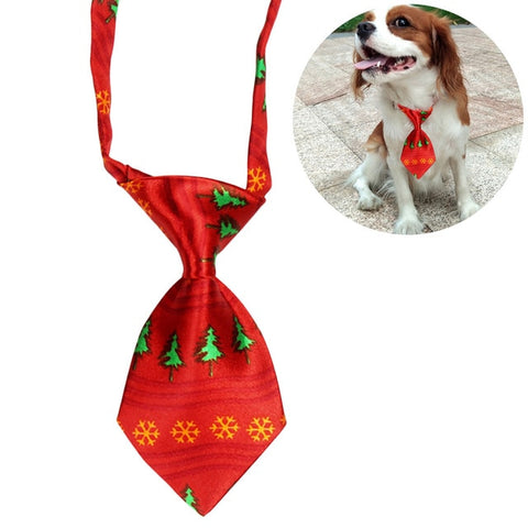 Christmas Neck Tie Adjustable Cute Cartoon Printed Dog Cat Pet Tie Puppy Toy Grooming Bow Tie Necktie Clothes Dropshipping