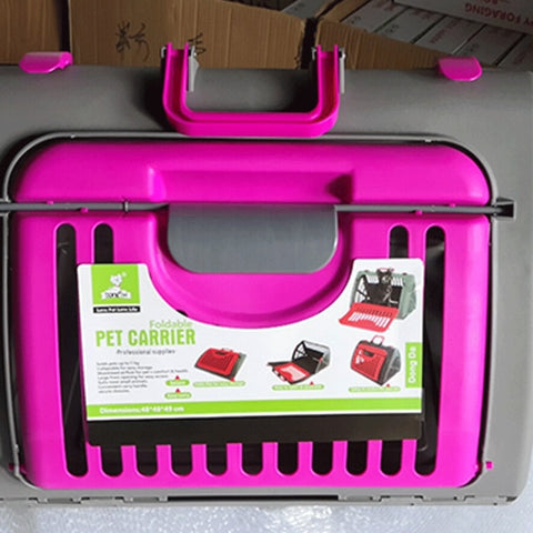 New Durable Transfer Perro Air Box With Handle Cat Transport Bag Plastic Flight Chien Case Hot Sale Pet Flycase For Traveling