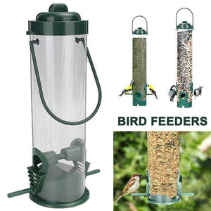 Bird Feeders Hanging Type Outdoor Pet Bird Seeds Food Feeder Tree Garden Snacks Bucket Holder Bird Feeder Feed Station