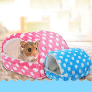 Soft Plush Hamster Guinea Pig House Bed Cage Small Animal Mice Rat Nest Bed House Small Pet Products
