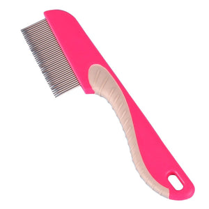 Pet Dog Hair Flea Comb Stainless Pin Grooming Brush Comb Pet Puppy cat kitty Clean Tools Fine Toothed Flea Comb