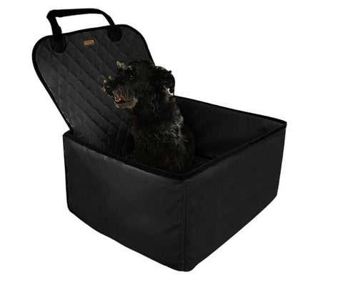 Behogar Pet Dog Car Seat Carrier Foldable Washable Warm Booster Carrying Bag Case for 5kg Dog Cat Small Animals Outdoor Supplies