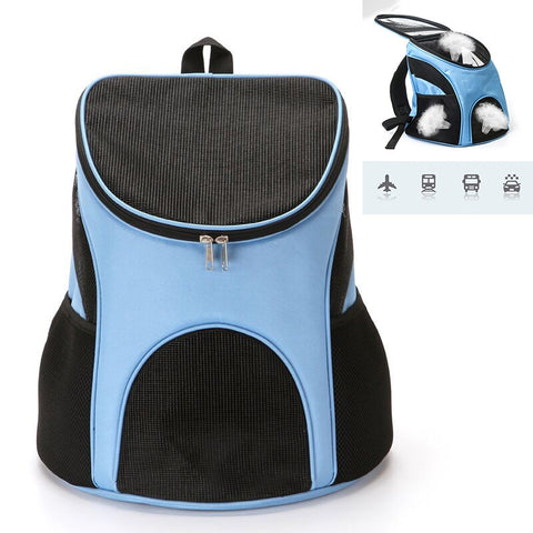 Foldable Pet Carrier Backpack Dog Cat Outdoor Travel Carrier Packbag Portable Zipper Mesh Pet Backpack Pet Out Bag Cat Backpack