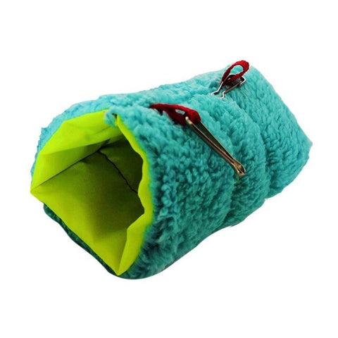 Small Animal Warm Hammock Hamster Winter Sleeping Bag with Dot Printing Hanging Cylinder Shape Cotton Nest For Small Animals
