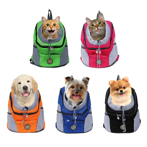 Pet Cat Dog Front Backpack Carrier Travel Bag For Small Dogs Mesh Breathable Carrying Shoulder Pack Puppy Outdoor Supplies