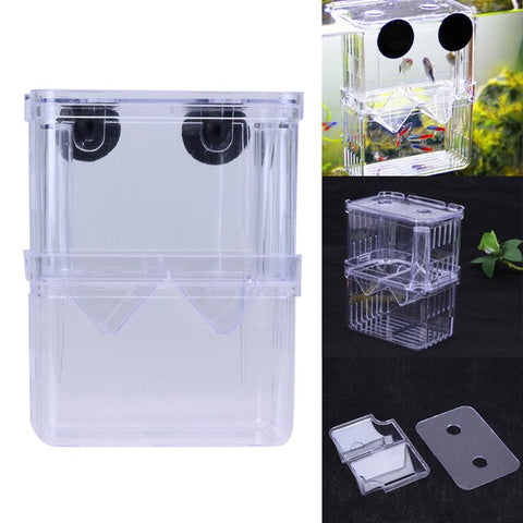 Acrylic Fish Tank Breeding Isolation Box Aquarium Hatchery Incubator Holder Transparent Box Holder Aquarium Accessories