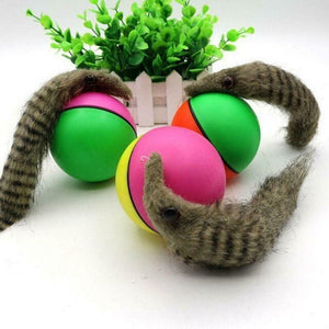 Best Cat Toys Interactive Teaser Chase Moving Weasel Roll Ball Battery Operated
