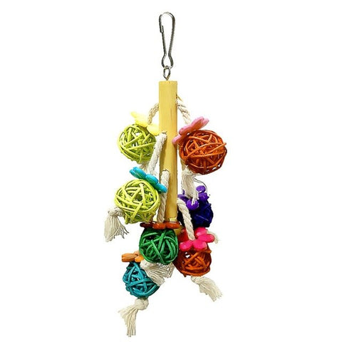 Parrot Bird Chewing Toys Natural Rattan Ball Cage Toy Preening Toy for Parrot  Budgie Parakeet Cockatiel Conure Lovebird Finch