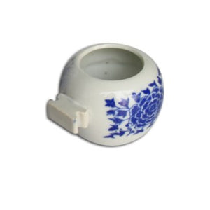 Pet birds blue & white porcelain bowl parrot  water box feeder accessories