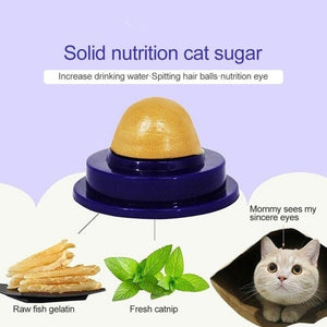 1PCS Healthy Cat Snacks Catnip Sugar Candy Licking Nutrition Gel Energy Ball Toy for Cats Kittens Increase Drinking Water Help