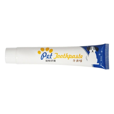 Pet Dog Toothpaste Vanilla Beef Taste teeth cleansers Healthy Edible Toothpaste For Finger Tooth Back Up Brush Care Wholesales