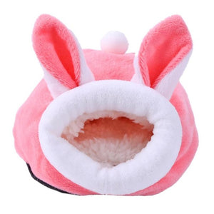 Pet Mouse Guinea Pig Bed Pet Sleeping House Plush Warm Hamster Puppy Kitten Beds Soft Nest Mat Mini Small Animals Sleeping Cages