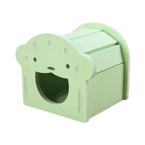 PVC Board Cartoon Hamster House, Pet Small Animal Hideout Exercise Natural Funny Nest Detachable Hut For Summer