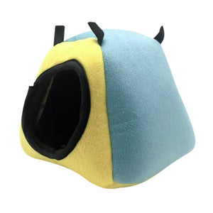Hamster Rats Winter Nest House Warm Fleece Hanging Cage Hammock Cute Hamster House  Bed Mat For Small Animals