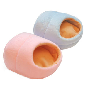 Lovely Rats Nest Hamster Winter Warm Fleece Hanging Cage Hammock Cute Hamster House With Pet Bed Mat For Small Furry Animals