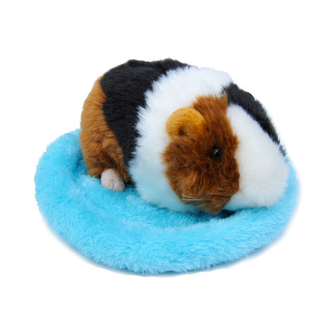 Warm Round Cage Solid Bed Pad Small Animal Autumn Winter Pet Mat Relax Hamsters Soft Plush Guinea Pig Sleeping