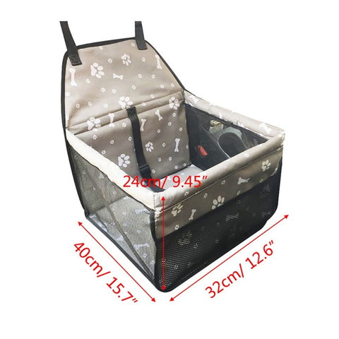 DIDIHOU Pet Dog Car Carrier Seat Bag Waterproof Basket Safety Travelling Basket Mesh Hanging Bags Dog Seat Bag