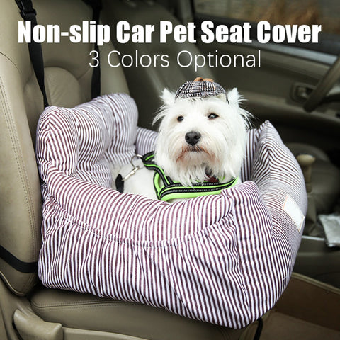 Universal Pet Dog Car Seat Booster Travel Safety Mat Waterproof Travelling Pet Seat Soft Warm kennel Pillow With Storage Pocket