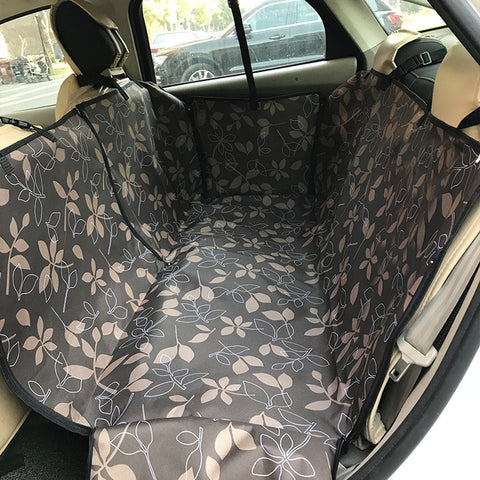 Dog Car Seat Cover View Mesh Waterproof Pet Carrier Car Rear Back Seat Mat Hammock Cushion Protector With Zipper And Pockets