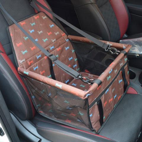 Pet Dog Car Carrier Seat Bag Basket Safety Travelling Cat Puppy Bag Folding Pet Carriers Bag Seat Bag Mesh Hanging Bags Dogs